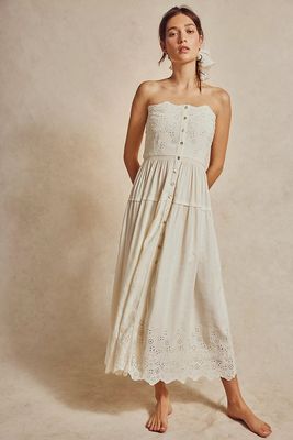 Evelyn Eyelet Midi Dress from Free People