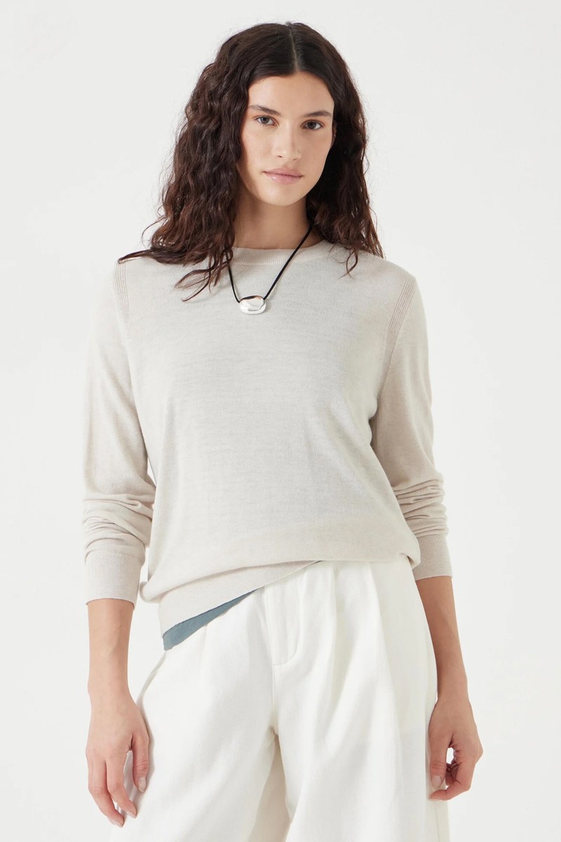 Fine Knit Wool Blend Jumper