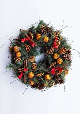 Orange Fusion Christmas Wreath