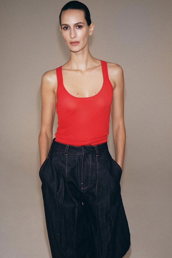 Fine Knit Sleeveless Top from Zara