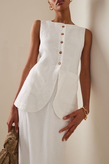 Emma Linen Vest, £196 | Posse