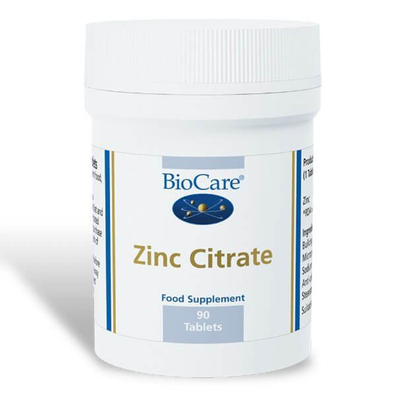 Zinc Citrate 90 Tablets from BioCare 