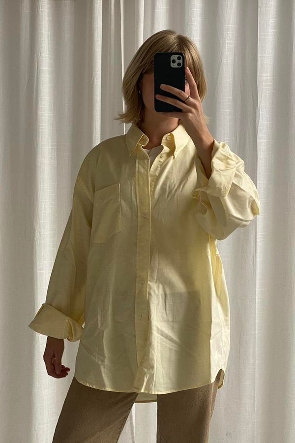Vintage Sherbet Lemon Oversized Shirt from Ben Sherman