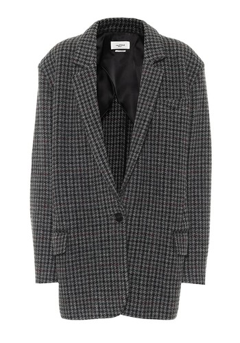 Kaito Houndstooth Virgin-wool Blazer from Isabel Marant