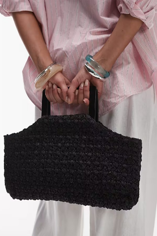 Giveon Straw Grab Bag from Topshop