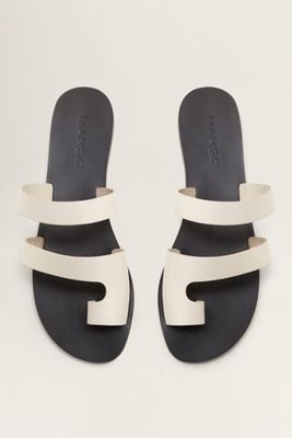 Asymmetric Leather Sandals
