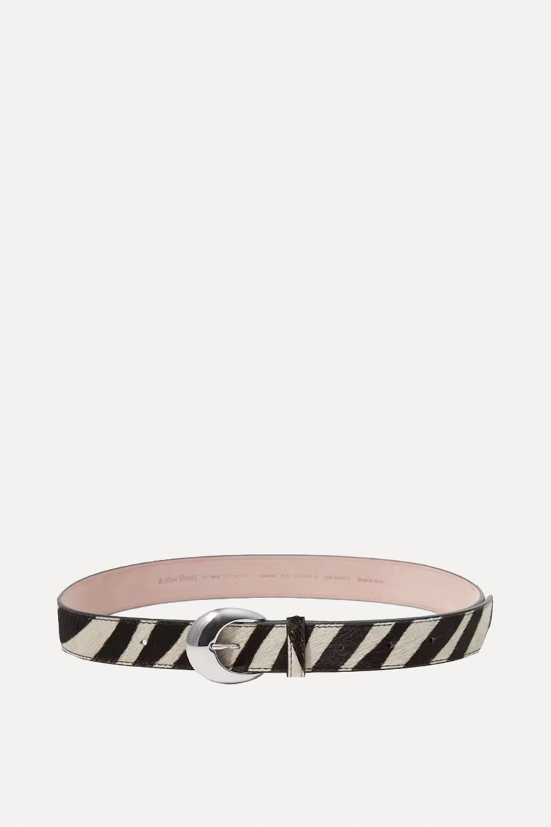 Cow-Print Leather Belt from & Other Stories