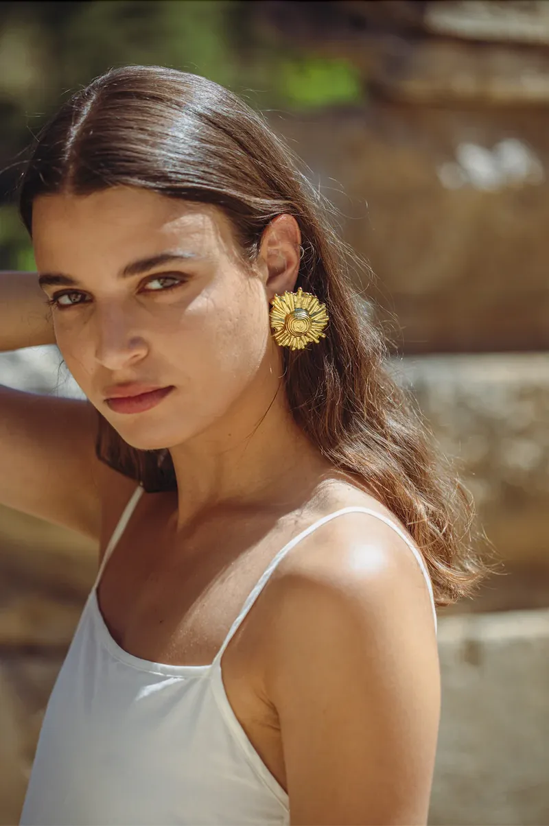 Ilios Gold-Plated Earrings from Ysso