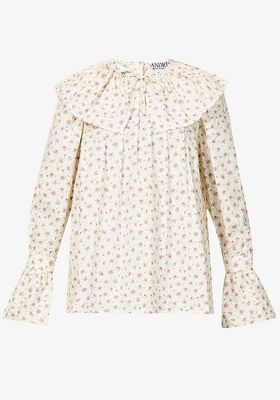 Caroline Floral-Print Cotton Top from Andion