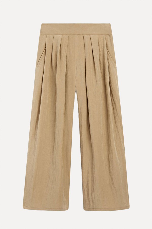 Palazzo Trousers With Box Pleats from Massimo Dutti