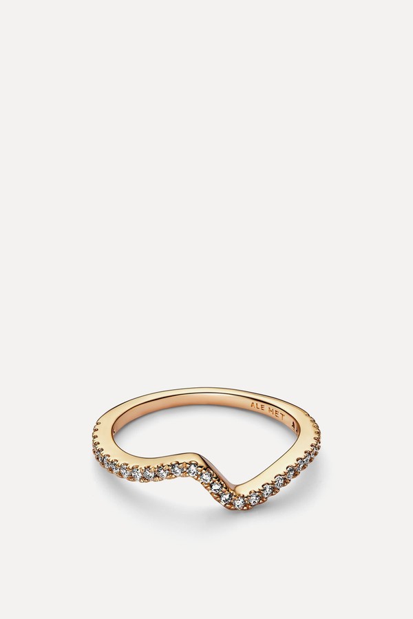Sparkling Wave Ring