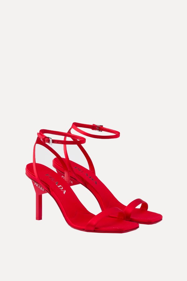 Satin High-Heeled Sandals from Prada