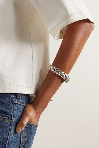 Intrecciato Silver Cuff from Bottega Veneta