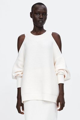 Ribbed Cut-Out Sweater from Zara