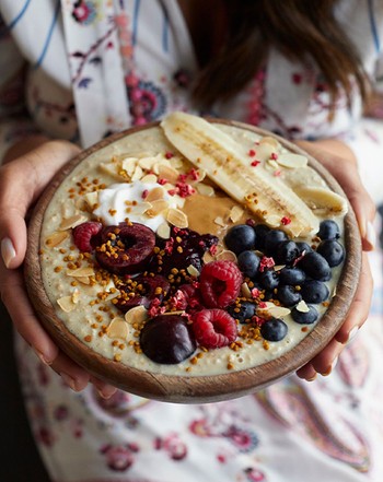 Gluten-Free Oats With A Selection Of Berries