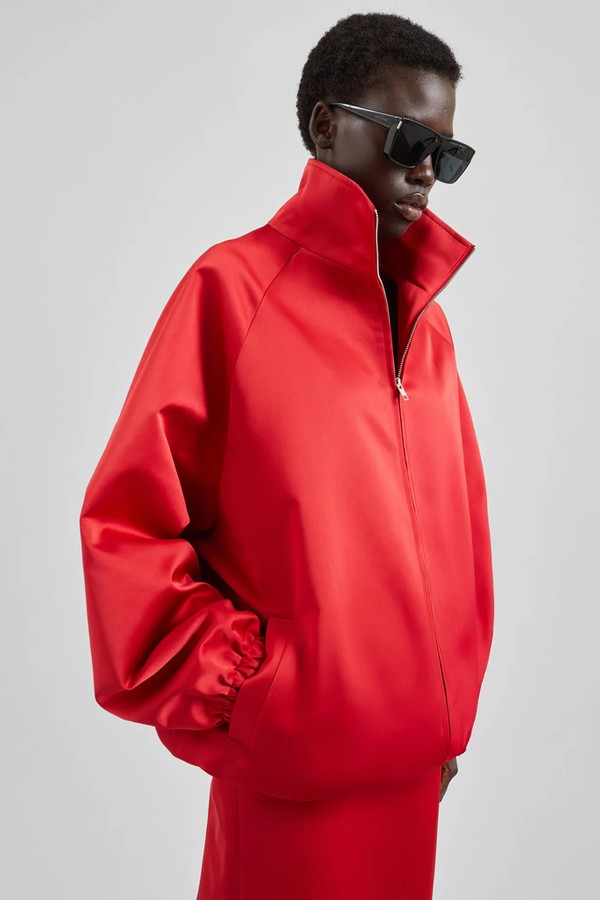 Baxter Satin Track Jacket from The Frankie Shop