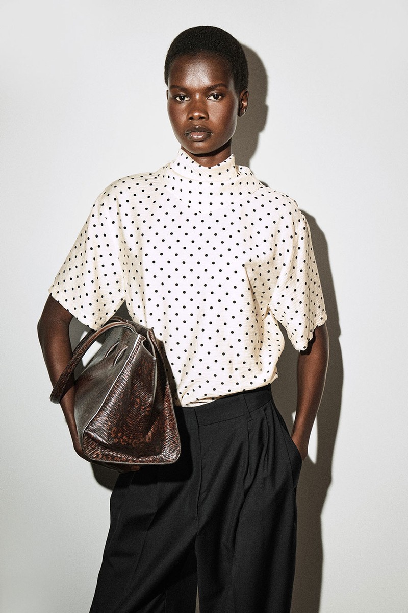 Draped Scarf-Detail Top from COS