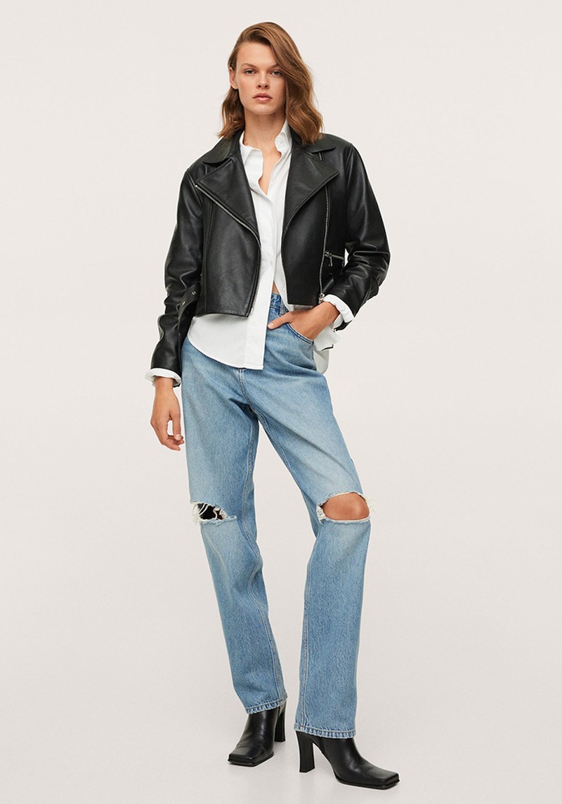 Straight Fit Cotton Jeans from Mango