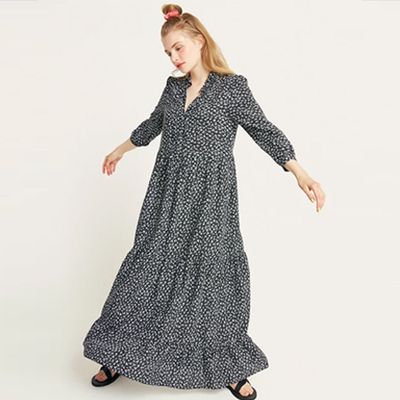 Black and White Ditsy Elin Maxi Dress from Nobody's Child