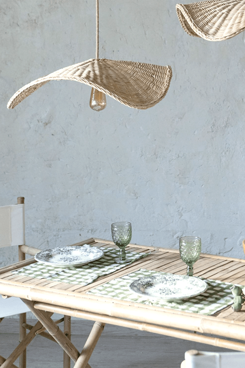 Rattan Lamp Kupu from Dyke & Dean