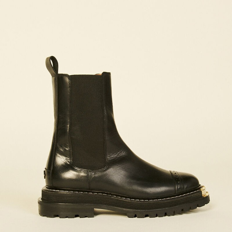 Ankle Boots With Notched Sole from Sandro