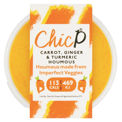 Carrot, Ginger & Turmeric Hummus from ChicP
