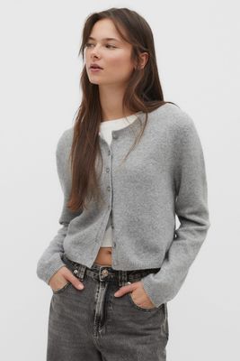 Soft-Touch Knit Cardigan With Buttons from Stradivarius
