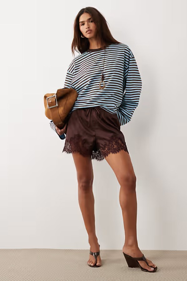 Bloom Cotton Blend Long Sleeve T-Shirt from Lioness