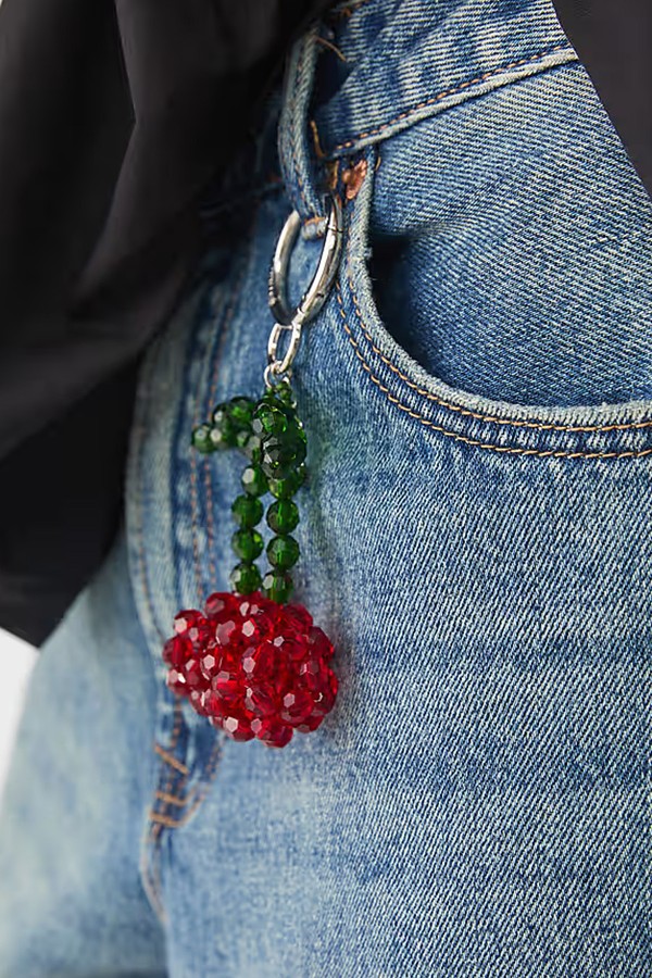 Cherry Charm Keyring 
