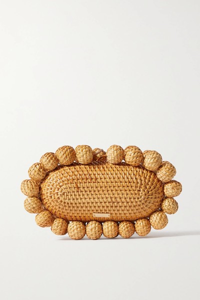 Jaya Beaded Rattan Clutch  from Cult Gaia 