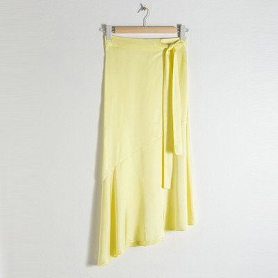 Asymmetric Satin Midi Skirt from & Other Stories