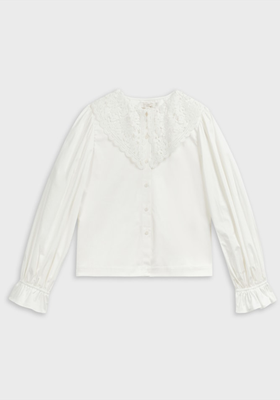 Lace Collared Shirt