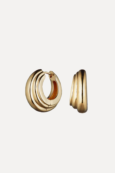 Ellipse Vermeil Hoops from Otiumberg