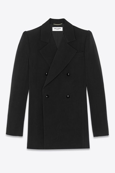 Wide-Shouldered Blazer In Wool from Saint Laurent