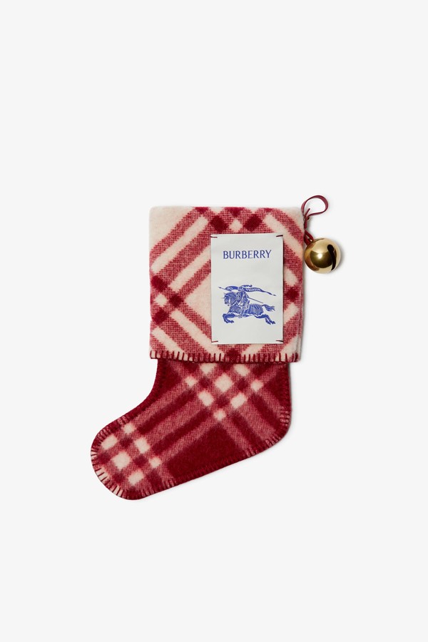 Check Wool Stocking