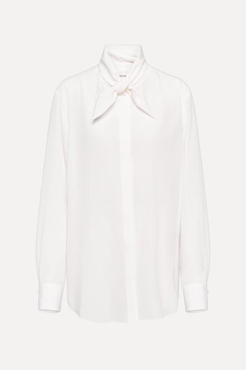 Tie-Neck Silk Shirt from Chloé