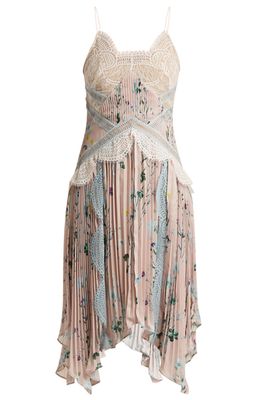 Floral Pleated Dress from Self-Portrait