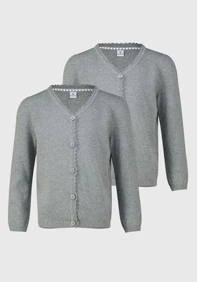 Scalloped Cardigan 2 Pack (3-12 Years)