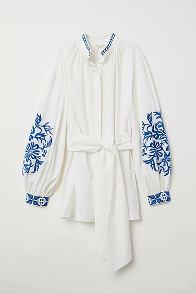 Blouse With Embroidery  from H&M