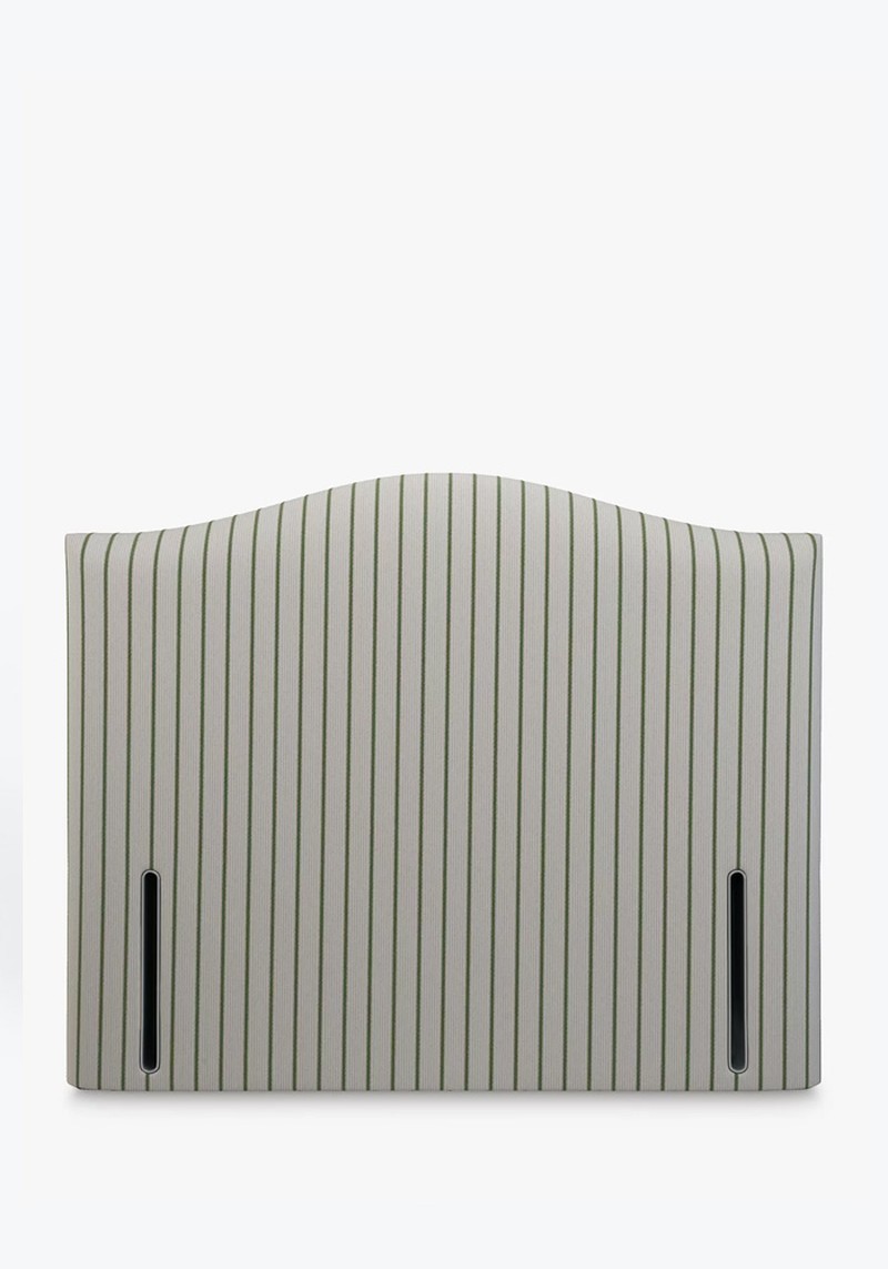 Charlotte Full Depth Ticking Stripe Upholstered Headboard