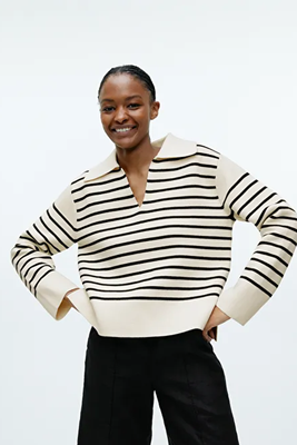 Striped Cotton Jumper from ARKET
