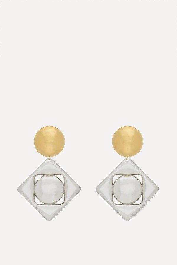 Geometric Earrings from Saint Laurent