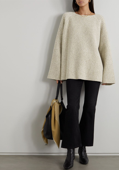 Ribbed Wool And Cotton-Blend Sweater from Toteme