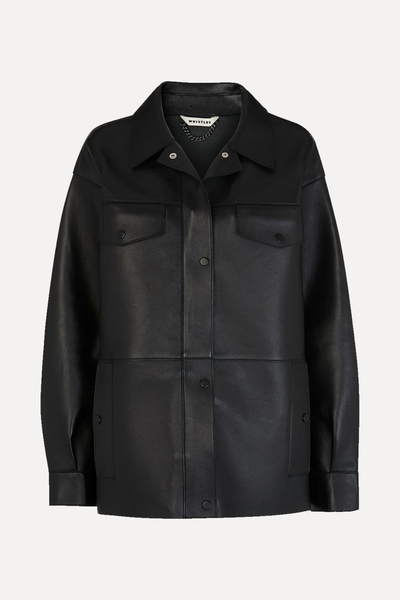 Clean Bonded Leather Jacket from Whistles