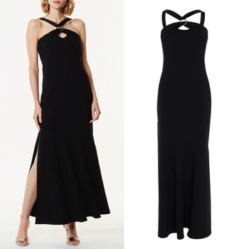 Crossover Neck Maxi Dress, £225