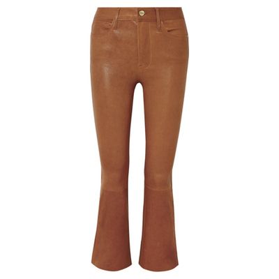 Le Crop Mini Boot leather pants from Frame