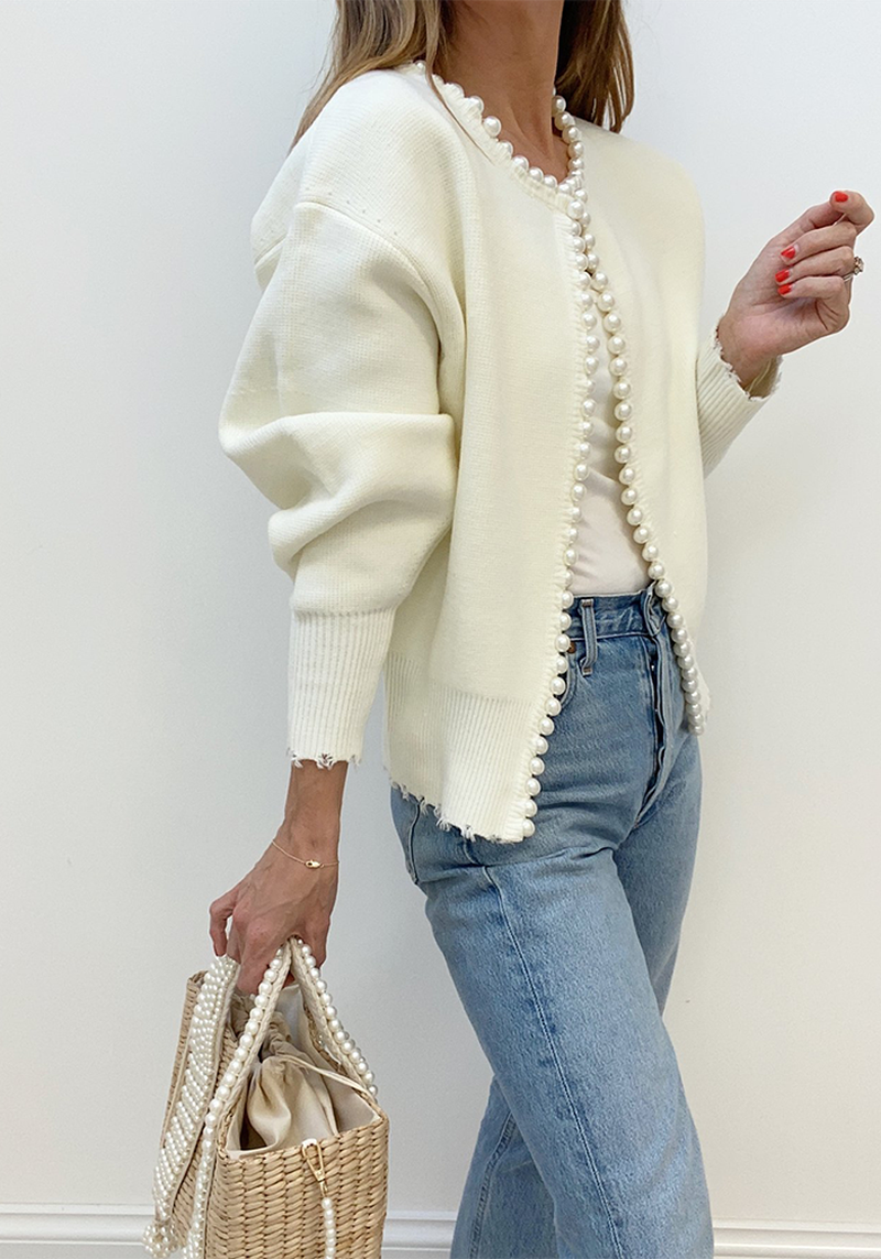 Isabella Pearl Edge Cardigan from Vita Grace