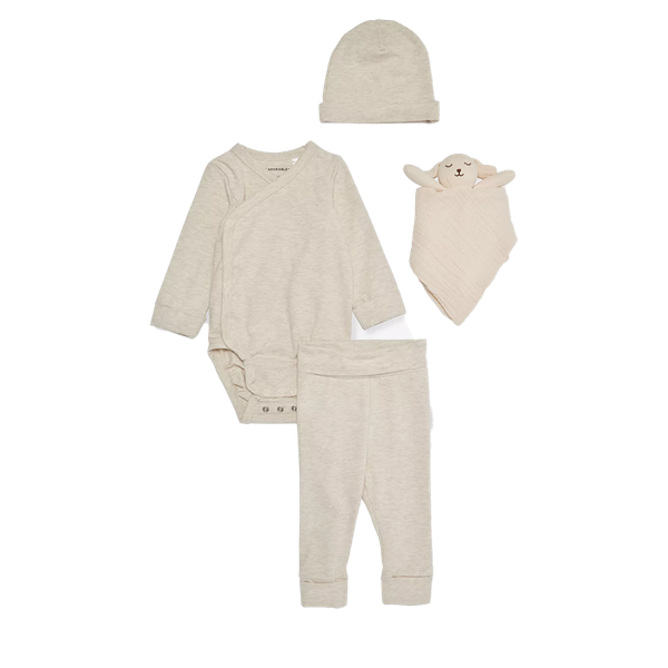 Four-Piece Stretch-Cotton Set 0-6 Months from H&M Adorables