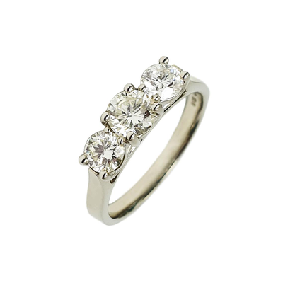 Platinum Diamond Trilogy Ring from Warrenders