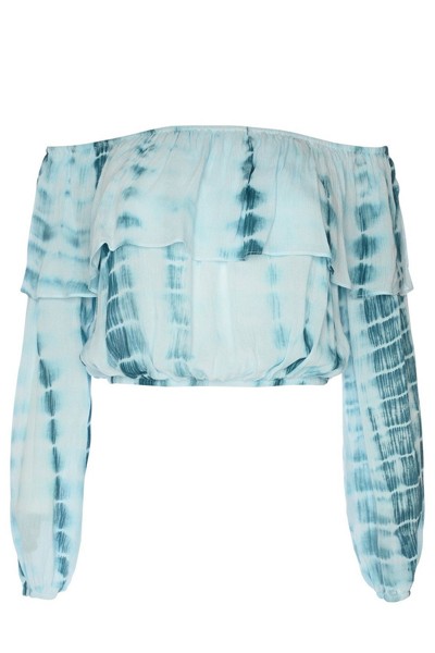 Tie Dye Bardot Blouse from Topshop